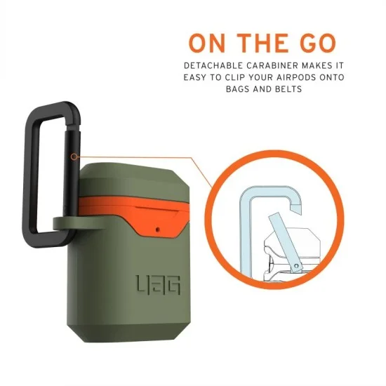 UAG Apple Airpods Gen 1/2 Hard Case V2 Olive Orange